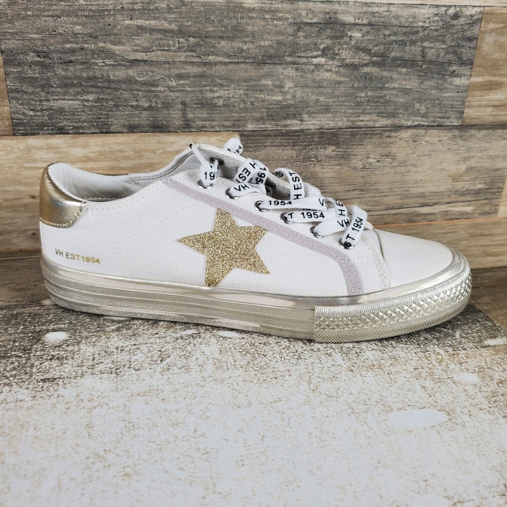 Vintage Havana Alive Womens Running Sneaker Sz 7 Off White Gold Sneakers